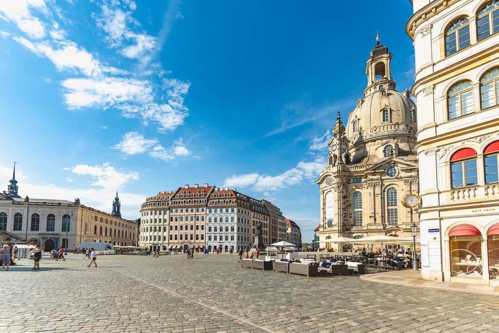 Tip! Erstklassiges 120 Qm Apartment Am Neumarkt Dresden Luaran gambar